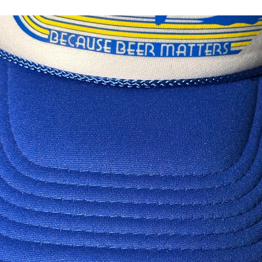 Fremont Brewing Seattle OTTO Foam Trucker Hat Blue Snapback Retro Beer Matters